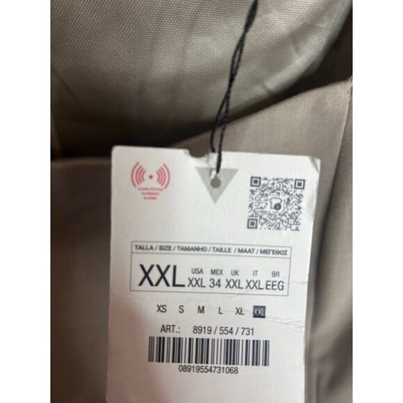 Nwt-Zara TAILORED MINI DRESS-XXL - Picture 6 of 7